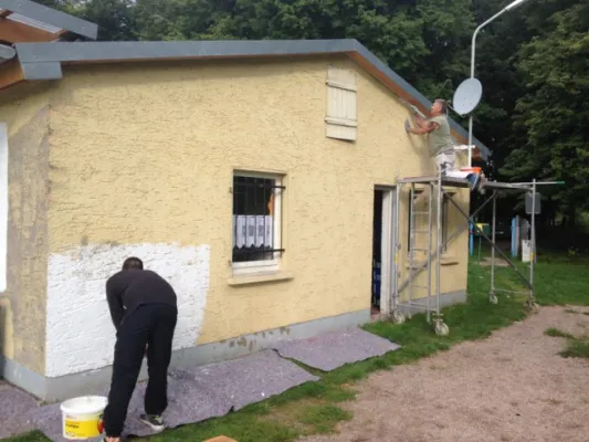 Erneuerung Fassade des Vereinsheimes
