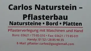 Carlos Naturstein - Pflasterbau